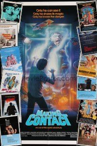 7m018 LOT OF 13 FOLDED ONE-SHEETS '70s-80s cool images from a variety of different movies!