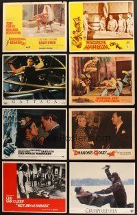 7m021 LOT OF 176 LOBBY CARDS '50s-90s complete sets of 8 from 22 different titles!