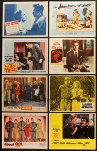 7m038 LOT OF 71 LOBBY CARDS '40s-70s many great scenes from a variety of different movies!