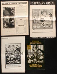 7m064 LOT OF 44 UNCUT PRESSBOOKS '40s-80s great advertising images from a variety of movies!