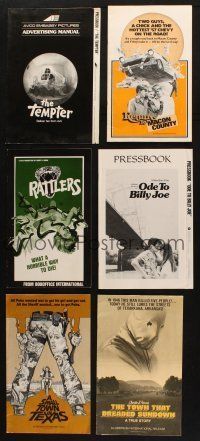 7m067 LOT OF 12 CUT PRESSBOOKS '70s-80s great advertising images from a variety of movies!