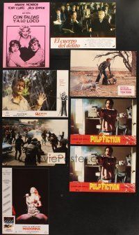 7m096 LOT OF 46 SPANISH LOBBY CARDS '70s-90s great images from a variety of different movies!