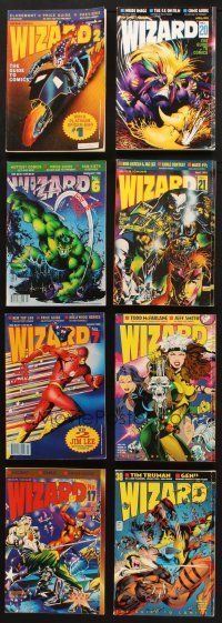 7m118 LOT OF 40 WIZARD MAGAZINES '90s-00s the ultimate guide to comic books, great content!