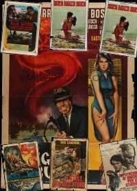 7m120 LOT OF 7 FOLDED ITALIAN ONE-PANELS '60s different images from a variety of movies!