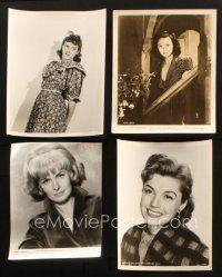 7m138 LOT OF 28 8x10 PORTRAIT STILLS OF FEMALE STARS '40s-50s pretty actresses c/u & full-length!