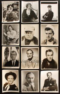 7m142 LOT OF 25 8x10 PORTRAIT STILLS OF MALE STARS '50s head & shoulders images of great actors!