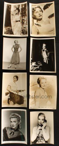 7m161 LOT OF 13 8x10 PORTRAIT STILLS OF FEMALE STARS '50s pretty actresses c/u & full-length!