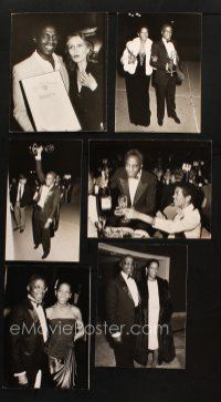 7m170 LOT OF 6 DELUXE CANDID STILLS OF ROBERT GUILLAUME '80s TV's Benson at the Emmy Awards!