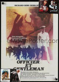 7m176 LOT OF 5 FOLDED RICHARD GERE FRENCH POSTERS '80s-90s An Officer & A Gentleman + more!