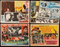 7m177 LOT OF 5 MEXICAN LOBBY CARDS '50s-70s Clark Gable, Burt Lancaster, Sean Connery & more!
