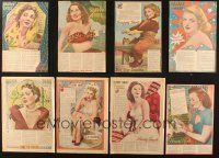 7m187 LOT OF 42 NEWSPAPER PAGES '40s-50s In Hollywood with Louella O. Parsons & Snappy Shots!