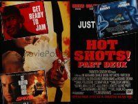 7m193 LOT OF 4 UNFOLDED SUBWAY POSTERS '90s Speed, Space Jam & Hot Shots Part Deux!