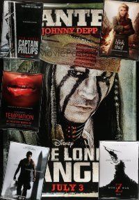 7m202 LOT OF 6 DOUBLE-SIDED BUS STOP POSTERS '10s World War Z, Lone Ranger, White House Down+more!