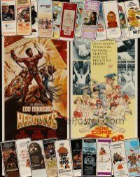 7m225 LOT OF 24 UNFOLDED INSERTS '70s-80s great images & art from a variety of different movies!