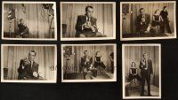 7m171 LOT OF 6 5X7 ED SULLIVAN STILLS '50s candids on the set of his show with Julia Meade!