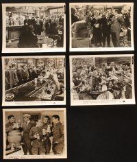 7m172 LOT OF 5 8X10 STILLS OF PEOPLE DRINKING IN BARS '30s-40s great scenes!
