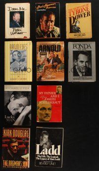 7m111 LOT OF 10 ACTOR BIOGRAPHY HARDCOVER BOOKS '70s-00s Ladd, Power, Newman, Fonda & more!