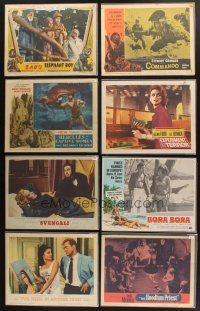 7m034 LOT OF 96 LOBBY CARDS '30s-80s great scenes from a variety of different movies!