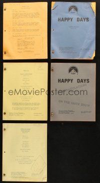 7m082 LOT OF 5 ORIGINAL TV SCRIPTS '70s Happy Days, Laverne & Shirley, Project UFO!
