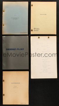 7m319 LOT OF 5 REPRO MOVIE SCRIPTS FROM CLASSIC HORROR AND SCIENCE FICTION MOVIES '70s cool!