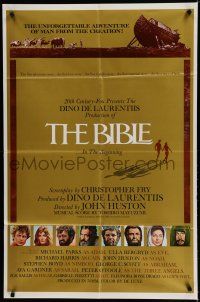 7p080 BIBLE int'l 1sh '67 La Bibbia, John Huston as Noah, Boyd as Nimrod, Ava Gardner as Sarah