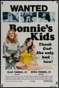 7p112 BONNIE'S KIDS 1sh '73 Tiffany Bolling, Robin Mattson, thank God she only had two!