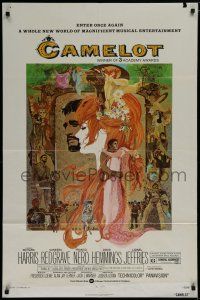 7p141 CAMELOT 1sh R73 Richard Harris as King Arthur, Vanessa Redgrave as Guenevere!