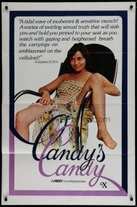 7p143 CANDICE CANDY 1sh '76 Sylvia Bourdon, x-rated, Al Goldstein loved it, Candy's Candy!