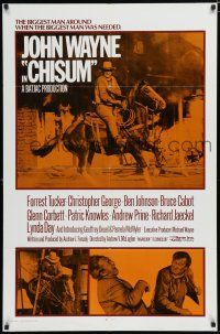 7p171 CHISUM int'l 1sh '70 Andrew V. McLaglen, The Legend big John Wayne on horseback!