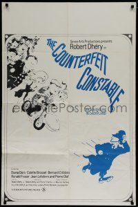 7p203 COUNTERFEIT CONSTABLE 1sh '66 Robert Dhery, French comedy, Diana Dors cameo!