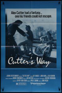 7p222 CUTTER & BONE 1sh '81 John Heard had a fantasy Jeff Bridges couldn't escape, Cutter's Way!
