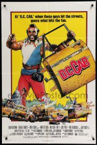 7p223 D.C. CAB 1sh '83 great Drew Struzan art of angry Mr. T with torn-off cab door!