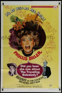 7p240 DID YOU HEAR THE ONE ABOUT THE TRAVELING SALESLADY 1sh '68 Bob Denver, Phyllis Diller!