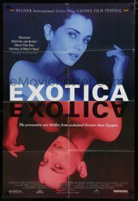 7p282 EXOTICA 1sh '96 Atom Egoyan directed, Mia Kirshner, Canadian nightclub sex!