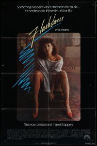 7p301 FLASHDANCE 1sh '83 sexy dancer Jennifer Beals, take your passion and make it happen!