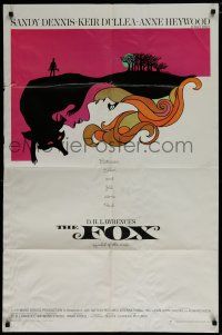 7p313 FOX 1sh '68 Sandy Dennis, Kier Dullea, Anne Heywood, cool art by L & D Dillon!