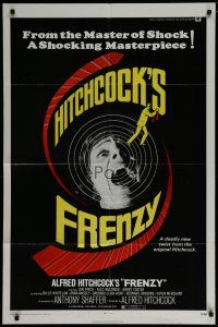 7p317 FRENZY 1sh '72 Anthony Shaffer, Alfred Hitchcock's shocking masterpiece!