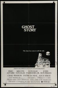 7p330 GHOST STORY 1sh '81 time has come to tell the tale, from Peter Straub's best-seller!