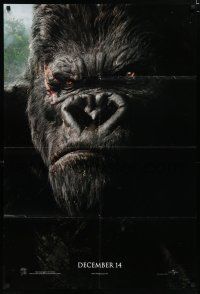 7p449 KING KONG teaser DS 1sh '05 Peter Jackson, close-up of giant ape!