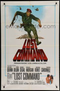 7p502 LOST COMMAND 1sh '66 Terpning art of commando Anthony Quinn in Algeria!