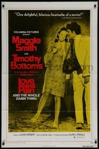 7p503 LOVE & PAIN & THE WHOLE DAMN THING style B 1sh '72 Maggie Smith, Tim Bottoms