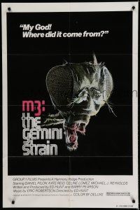 7p512 M=3: THE GEMINI STRAIN 1sh '79 creepy sci-fi horror image, My God! Where did it come from!