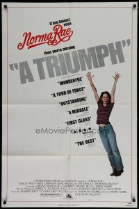 7p589 NORMA RAE style B 1sh '79 Sally Field in the story of a woman with courage to risk everything!