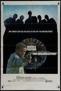 7p614 ORGANIZATION 1sh '71 close up of Sidney Poitier as Mr. Tibbs, an honest cop with guts!