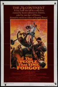 7p634 PEOPLE THAT TIME FORGOT 1sh '77 Edgar Rice Burroughs, a lost continent shut off by ice!