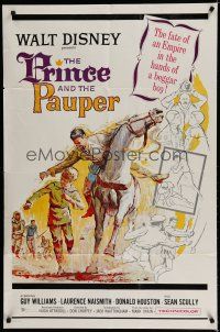 7p664 PRINCE & THE PAUPER: THE PAUPER KING 1sh '62 Don Chaffey, art of child & man on horseback!