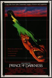 7p665 PRINCE OF DARKNESS 1sh '87 John Carpenter, it is evil and it is real, cool horror image!