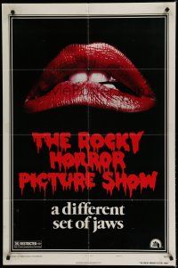 7p710 ROCKY HORROR PICTURE SHOW style A 1sh '75 classic image, a different set of jaws!