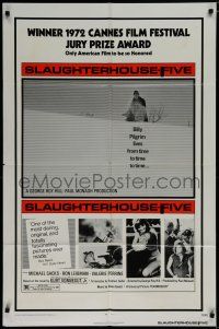 7p769 SLAUGHTERHOUSE FIVE 1sh '72 Kurt Vonnegut's acclaimed best seller!