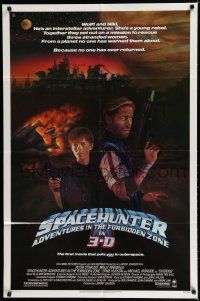 7p786 SPACEHUNTER ADVENTURES IN THE FORBIDDEN ZONE 1sh '83 art of Molly Ringwald, Peter Strauss!
